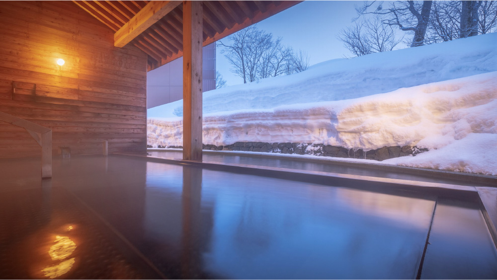 冬の露天風呂